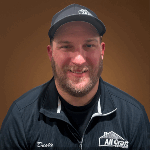 Portrait of Dustin, Roofing specialist at All Craft Exteriors, Rochester, MN