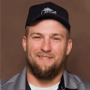 Portrait of Dustin, Roofing specialist at All Craft Exteriors, Rochester, MN