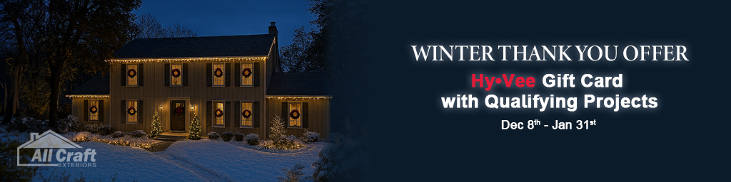 Winter Thank You Offer. Hy-Vee Gift Card.