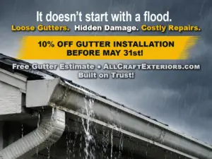 Seamless gutter install Rochester, MN